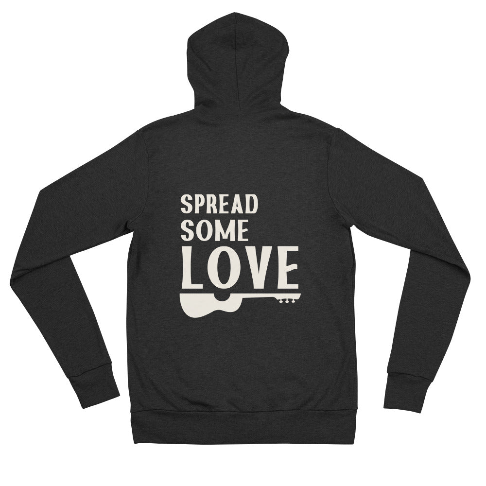 Spread Some Love Unisex Zip Up Hoodie